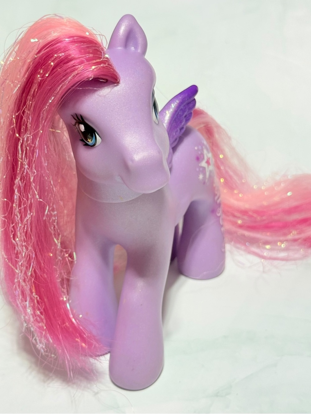 My Little Pony G3 StarSong 2008 Name on Leg Glitter Wings Tinsel Hair Hasbro